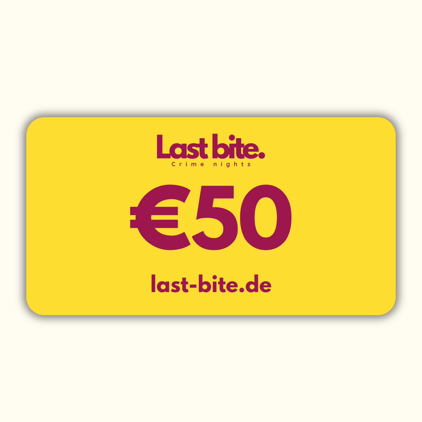 Krimidinner Geschenkgutschein 5€